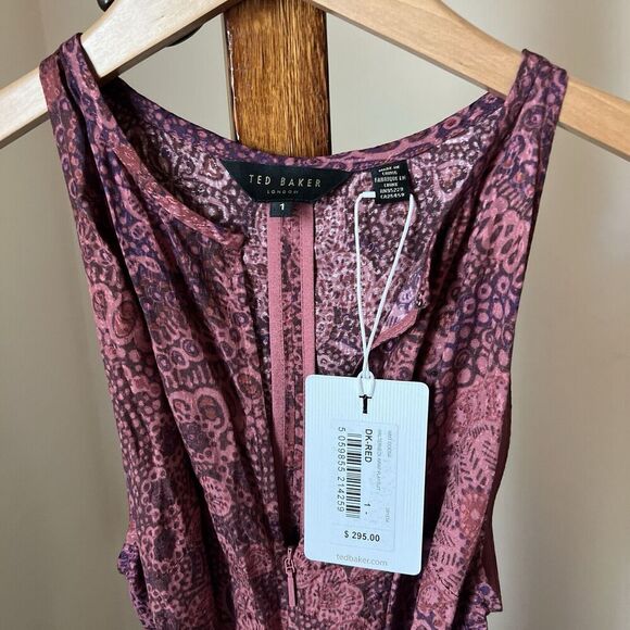 Ted Baker || Odesia Wrap Playsuit Keyhole Romper Sleeveless TB 1 US 4 - Picture 3 of 11